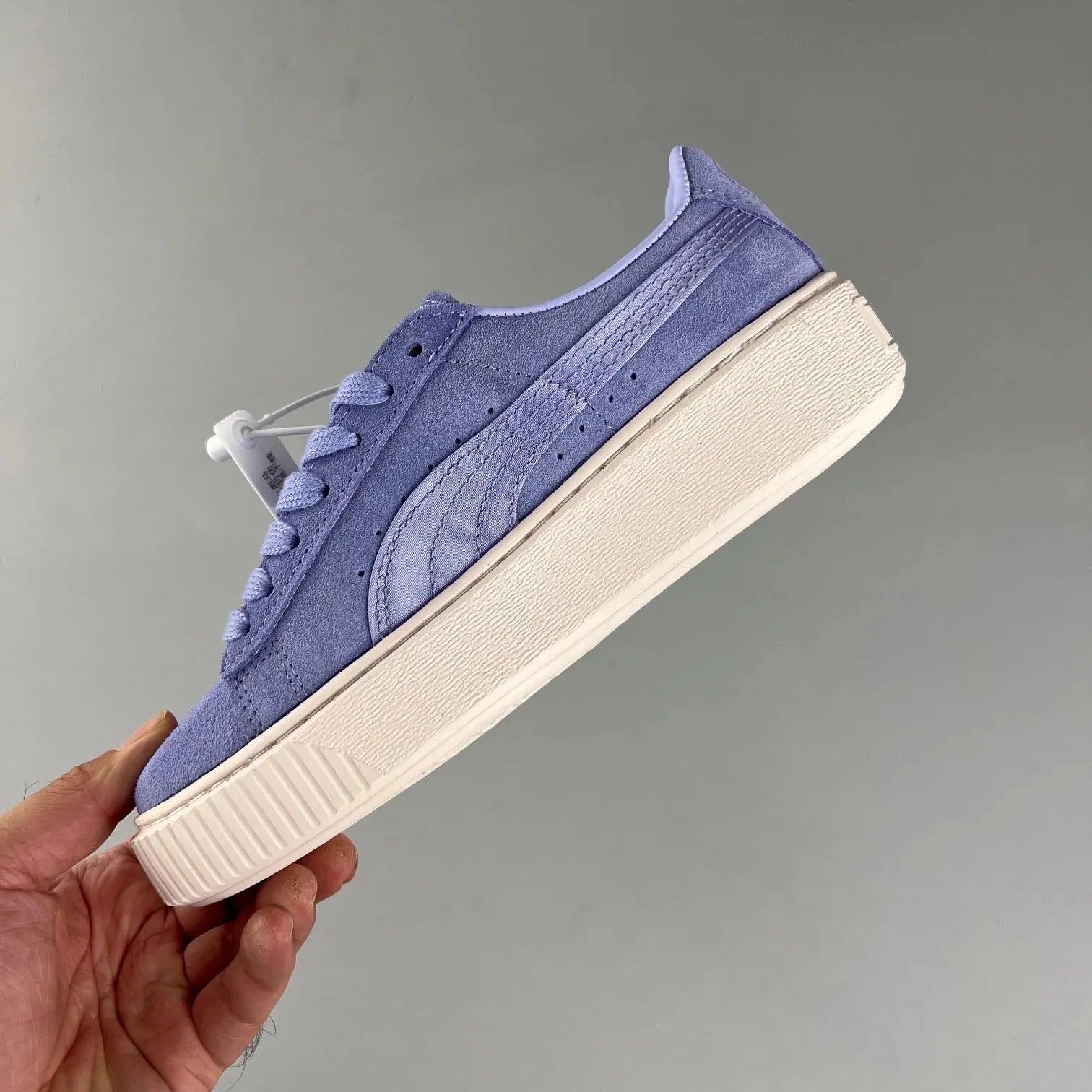 P. Suede Platform Lavender