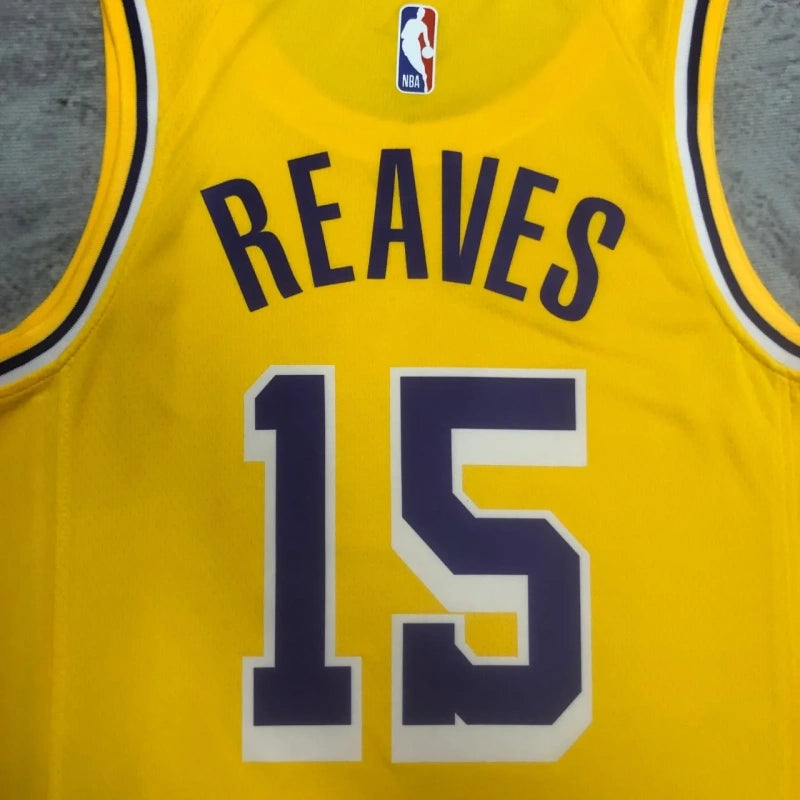 Regata NBA Lakers - Austin Reaves - Amarela Time