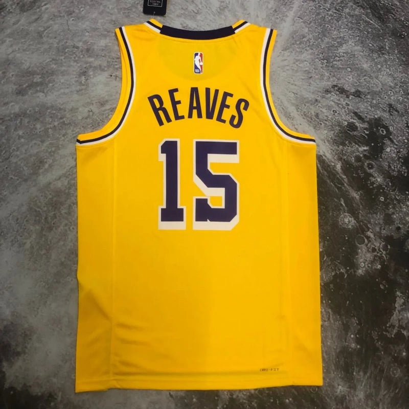 Regata NBA Lakers - Austin Reaves - Amarela Time
