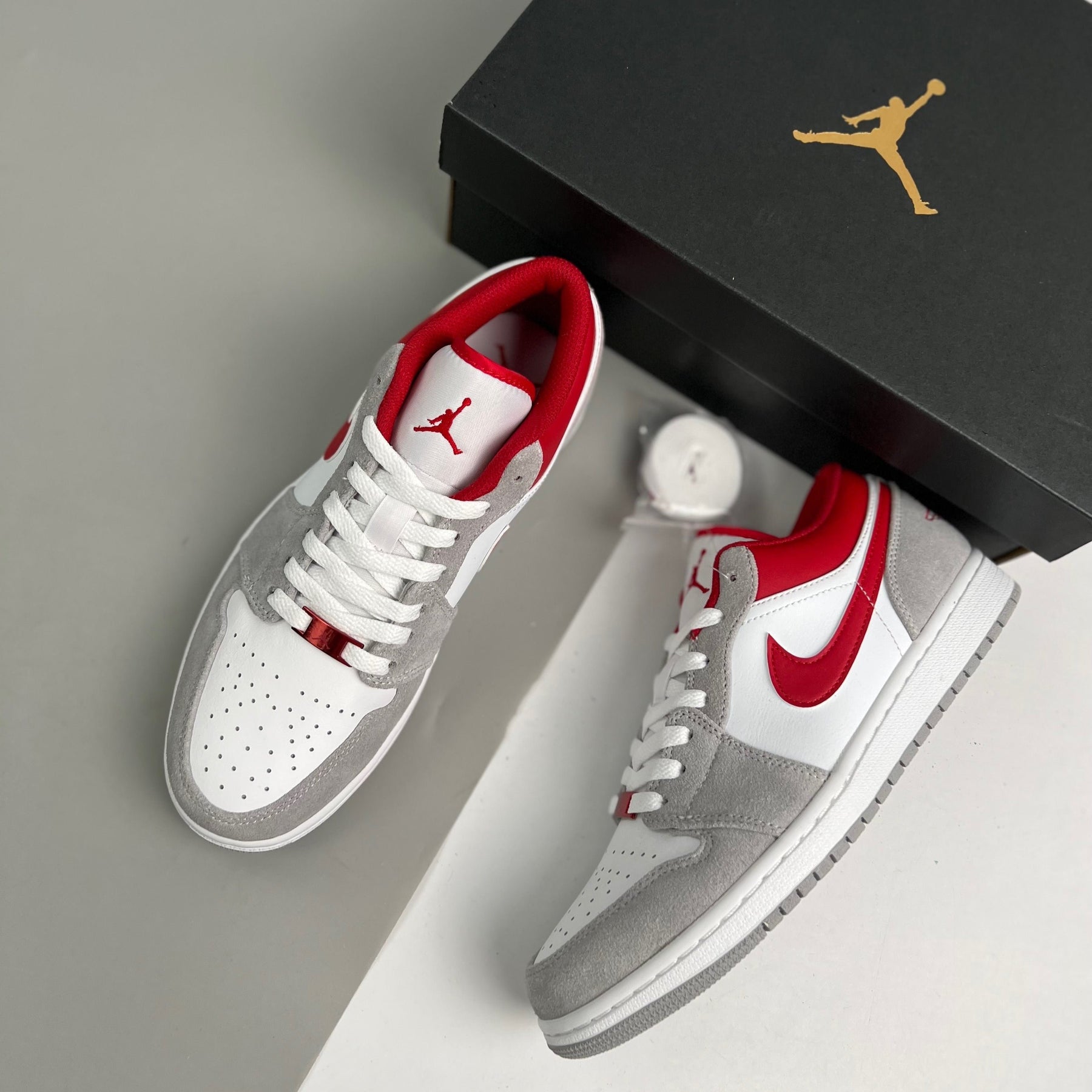 Air Jordan Low Ligth Smoke Grey Gym Red