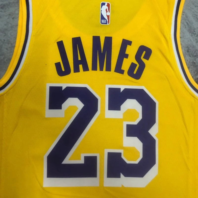 Regata NBA Lakers - LeBron James - Amarela Time