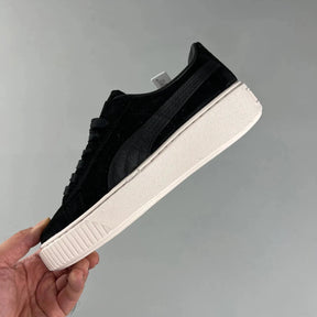 P. Suede Platform Black