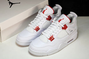 Air Jordan 4 Retro White University Red