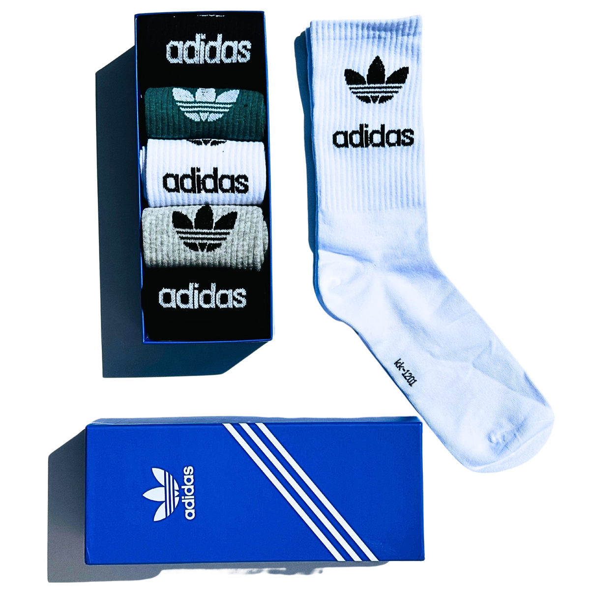Caixa de Meias Adidas - Kit 5 pares