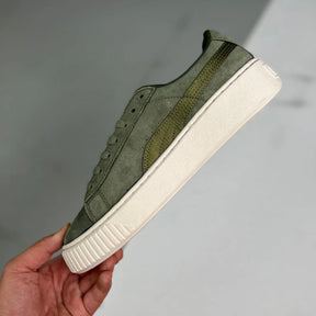 P. Suede Platform Green