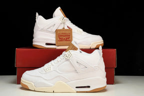 Air Jordan 4 x Levis White