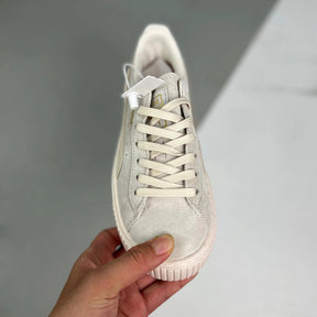 P. Suede Platform Beige