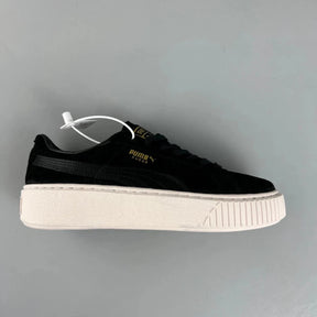 P. Suede Platform Black