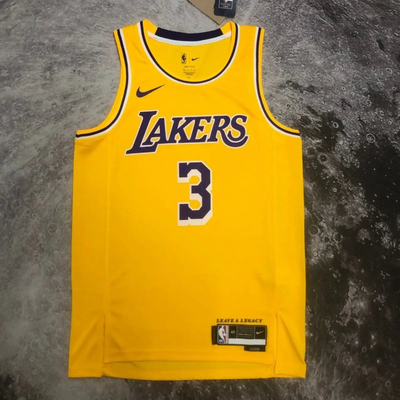 Regata NBA Lakers - Anthony Davis - Amarela Time