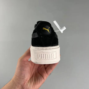 P. Suede Platform Black