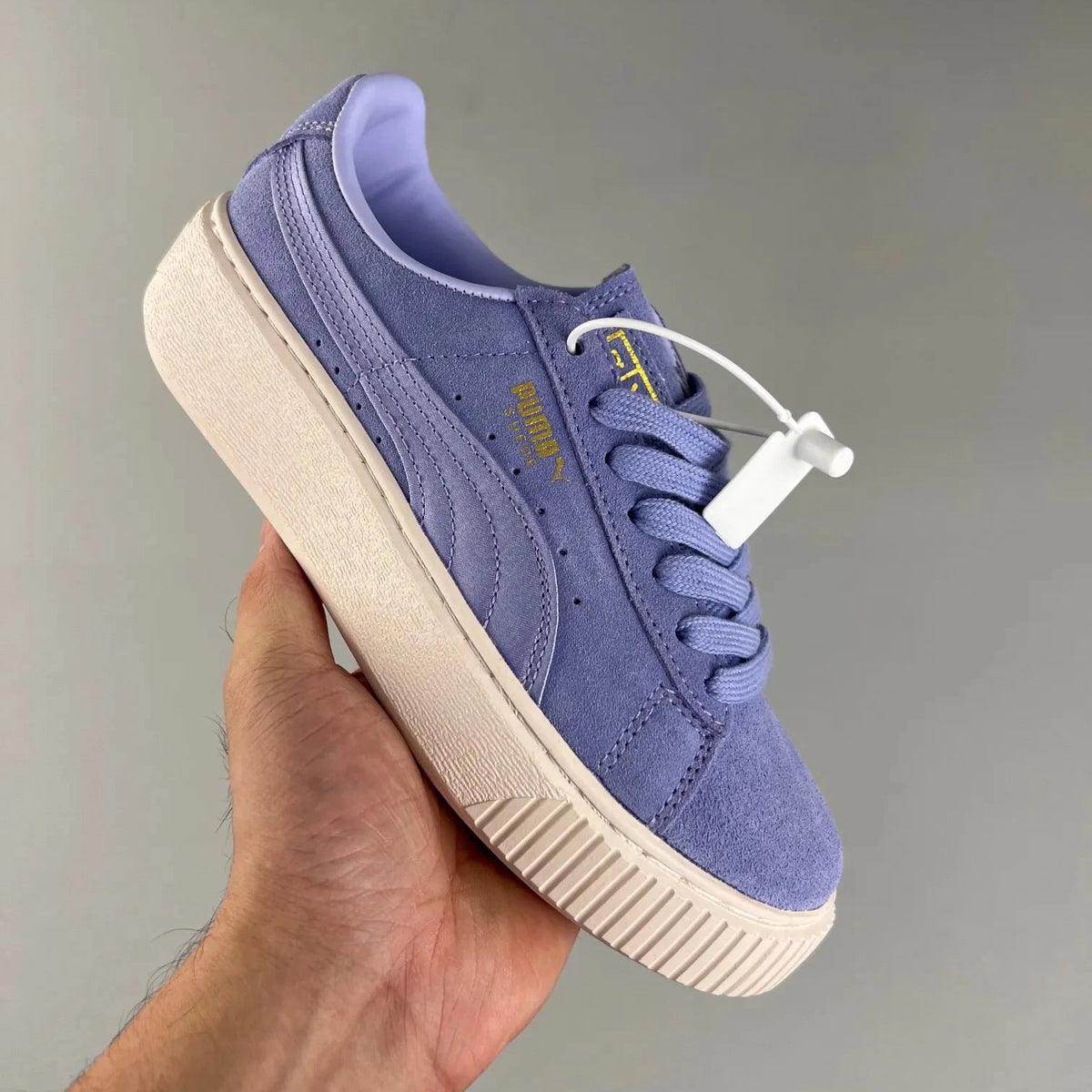 P. Suede Platform Lavender
